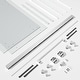 preview thumbnail 12 of 34, VS Series 68" - 72" W X 78" H Soft Closing Frameless Double Sliding Shower Doors With 3/8" Tempered Clear Glass