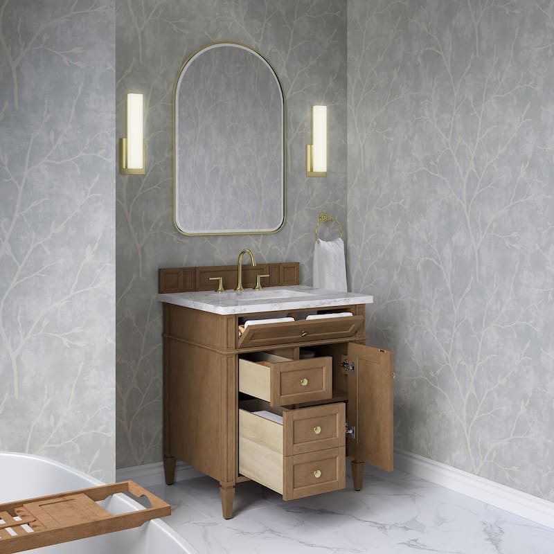 James Martin Vanities 655-V30-3CAR Brittany 30" Free Standing Single