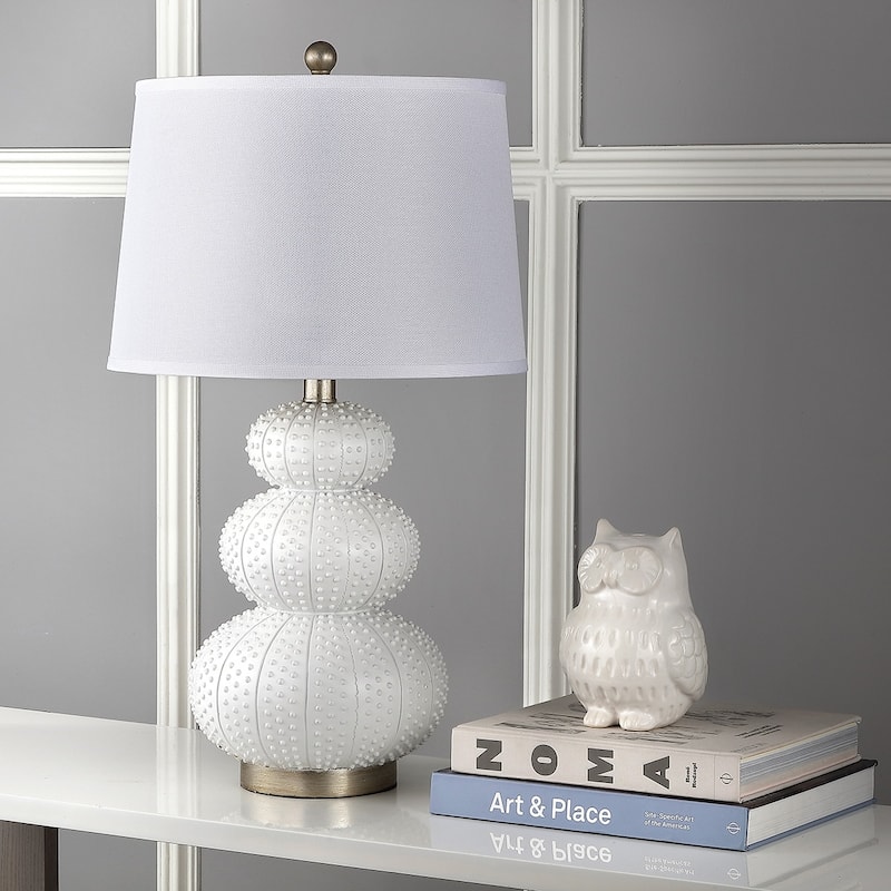 SAFAVIEH Lighting Nikita 29-inch Off-White Gourd Table Lamp (Set of 2) - 16"x16"x28.5" - 16Wx16Dx29H