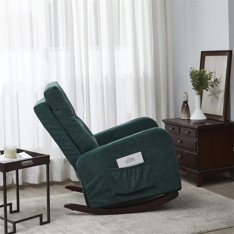 Living Room High Back TV Armchair Rocker, Lazy Recliner, Leisure Sofa