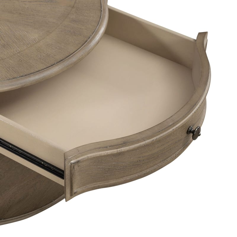 Magnolia Manor Weathered Bisque 3 Piece Cocktail Table Set