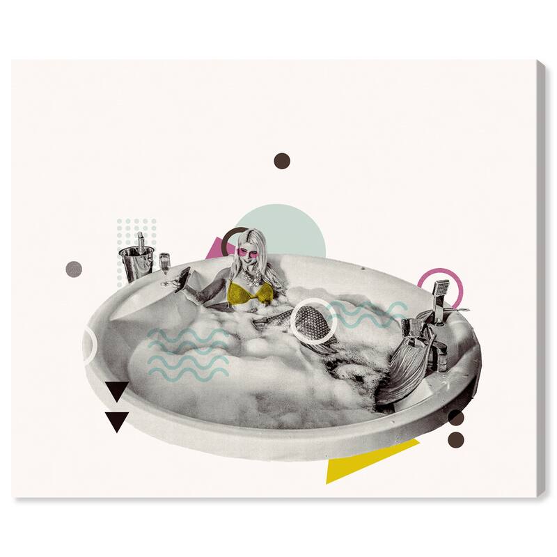 Wynwood Studio 'Mermaid Editorial' Fashion and Glam Wall Art Canvas Print Lifestyle - White, Gray