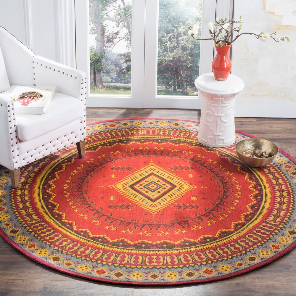 SAFAVIEH Classic Vintage Boho Rozeta Oriental Cotton Rug