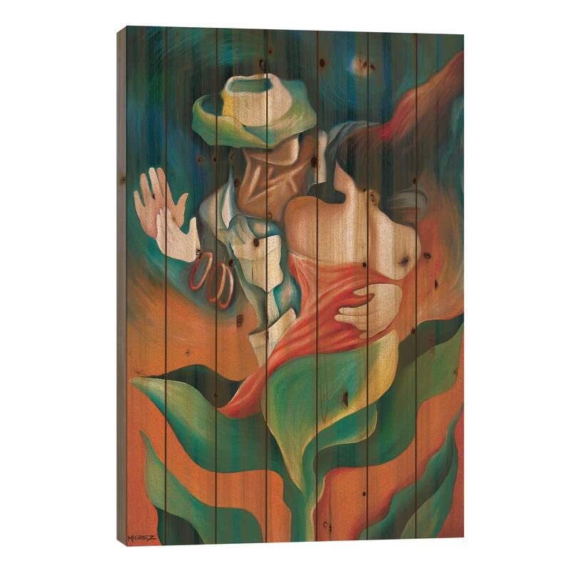 First Dance Print On Wood by Dixie Miguez - Multi-Color - 40x26x1.5