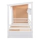 preview thumbnail 10 of 76, Solid Pine Wood House Bed with 2 Drawers & Built-in Wardrobe