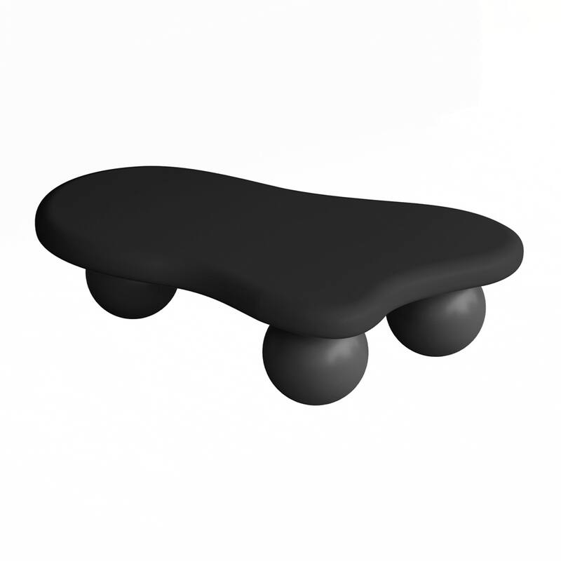 Cloud Shaped Coffee Table with 3 Ball Legs
