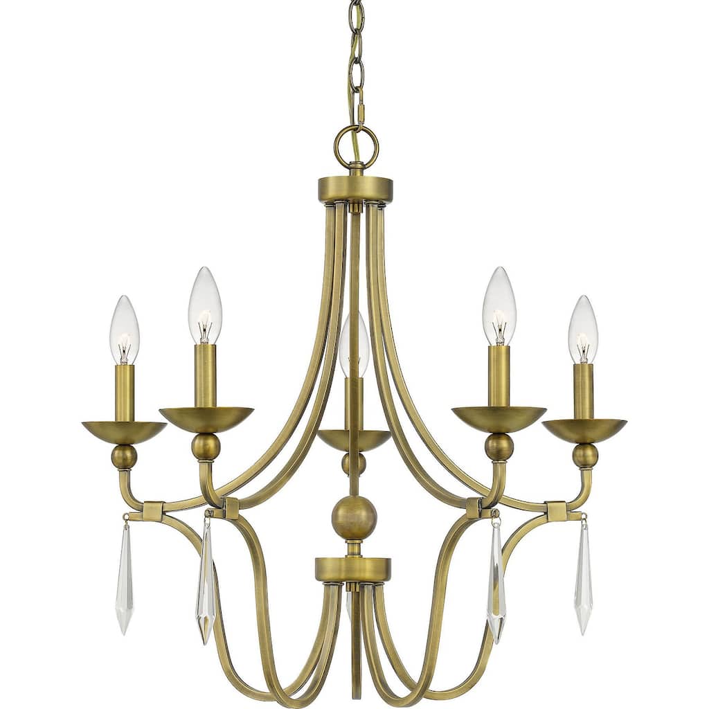 Roseto Rolette 5 Light 25" Wide Chandelier