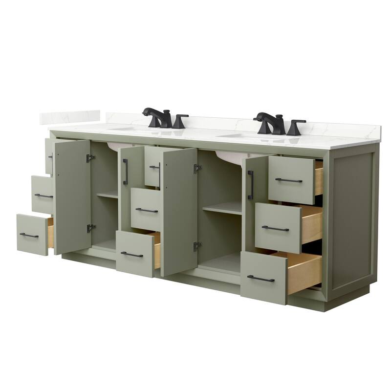 Wyndham Collection WCF414184D-QTZ-US3MXX Strada 84" Free Standing