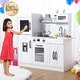 preview thumbnail 16 of 17, Wooden Play Kitchen for Kids with Cookware Playset,Lights & Sounds,20 Accessories and Ice Maker,Microwave,Oven,Range Hood,Sink