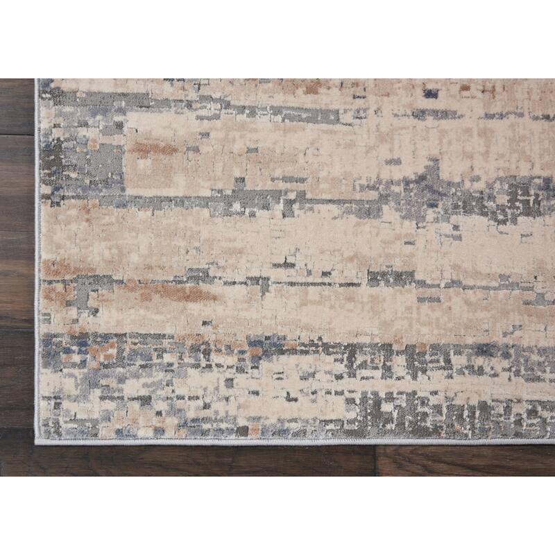 Rustic Textures Modern Country Abstract Area Rug