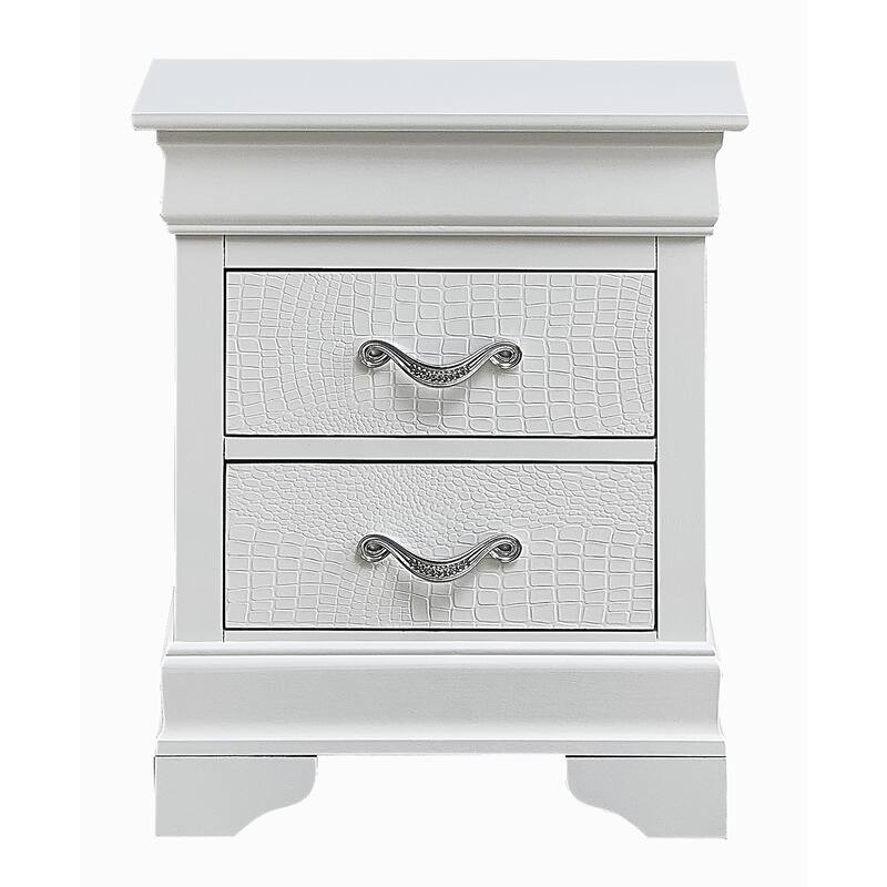 Hidden Storage Nightstand with 2-drawer