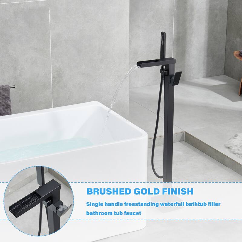 Single-Handle Freestanding Tub Faucet Mount Tub Faucet Bathtub Filler