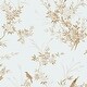 preview thumbnail 1 of 2, Shabby Chic by Rachel Ashwell Bird Chinoiserie Blue Gold Wallpaper