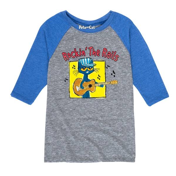 Shop Pete The Cat Rockin The Rails Youth Youth Raglan Free