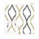 preview thumbnail 22 of 20, NextWall Ogee Ribbon Peel and Stick Wallpaper