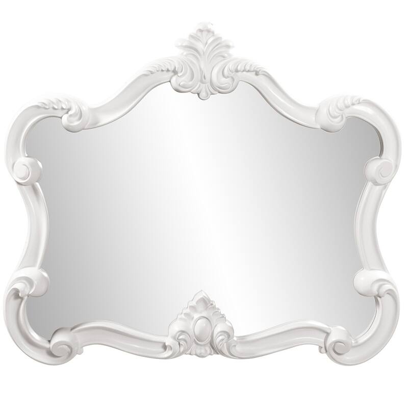 HomeRoots 28" White Framed Accent Mirror - 32