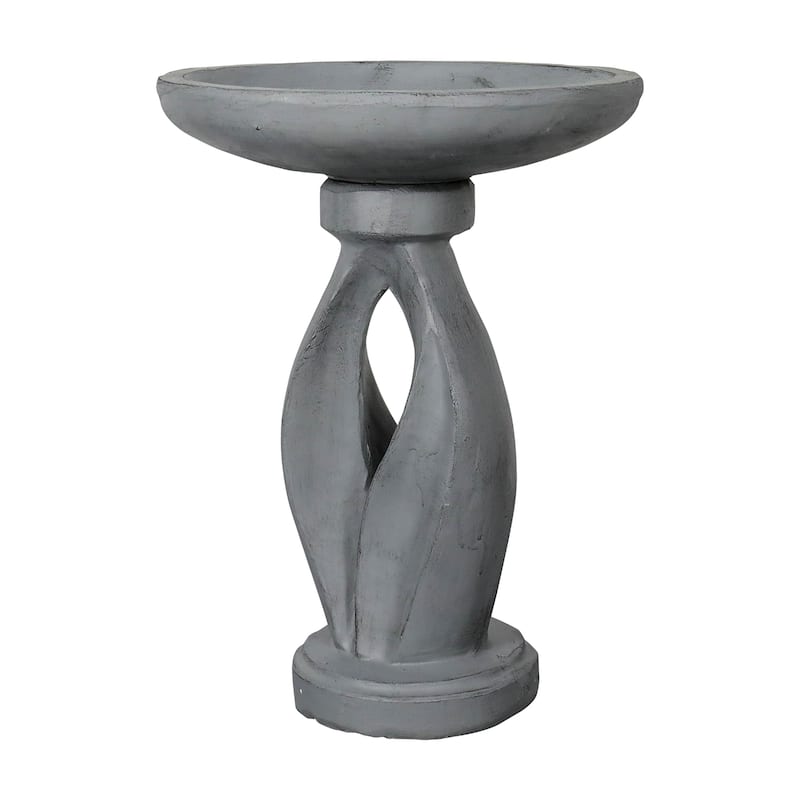 21.8 Inch Height Outdoor Bird Bath - Large Bird Bath for Garden Patio