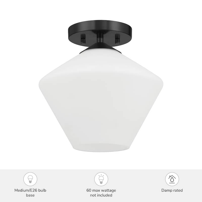 Hunter Celestial Valley 1 Light Flush Mount Ceiling Light - Modern - Hallway, Bathroom, Entry, Laundry - Damp Rated! - 1-Light