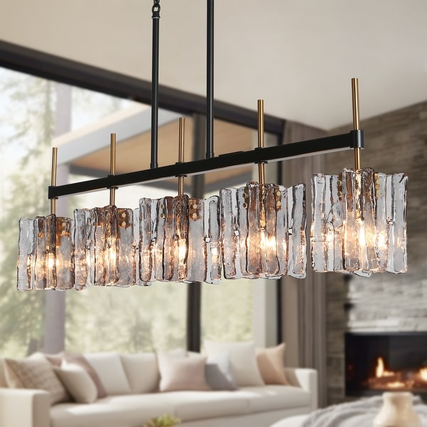 Grey glass chandelier cheap