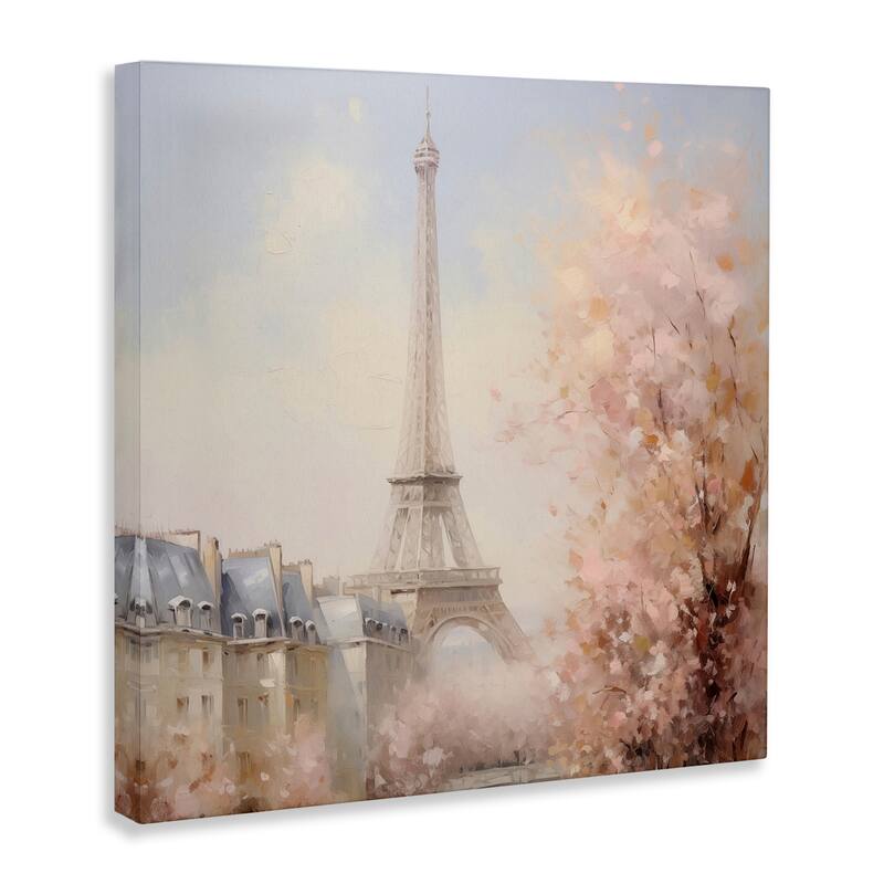 Stupell Parisian Eiffel Tower Cityscape Canvas Wall Art Design By Arlington Prints
