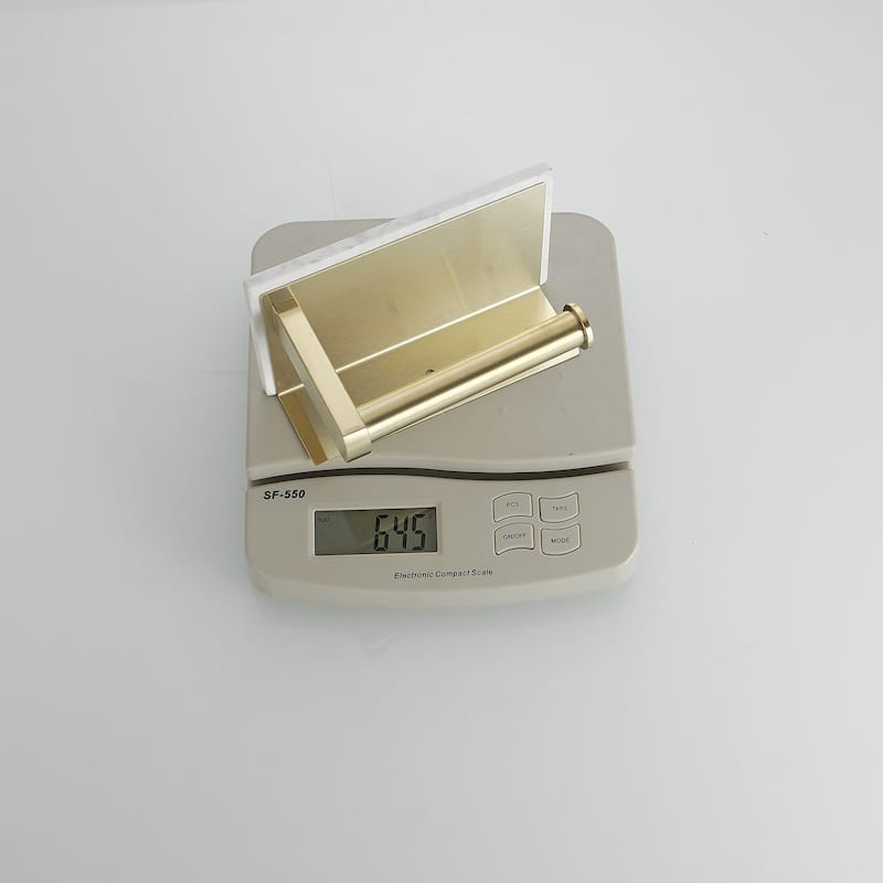 Toilet Paper Holder with Marble Shelf