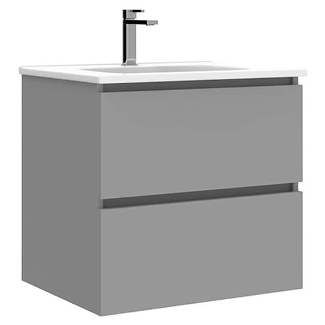 WS Bath Collections Flora C60 Flora 24" Wall Mounted Single Basin