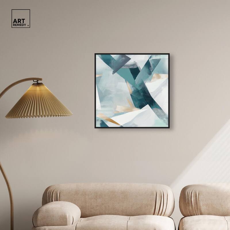 Cerulean Shard Canvas by Art Remedy