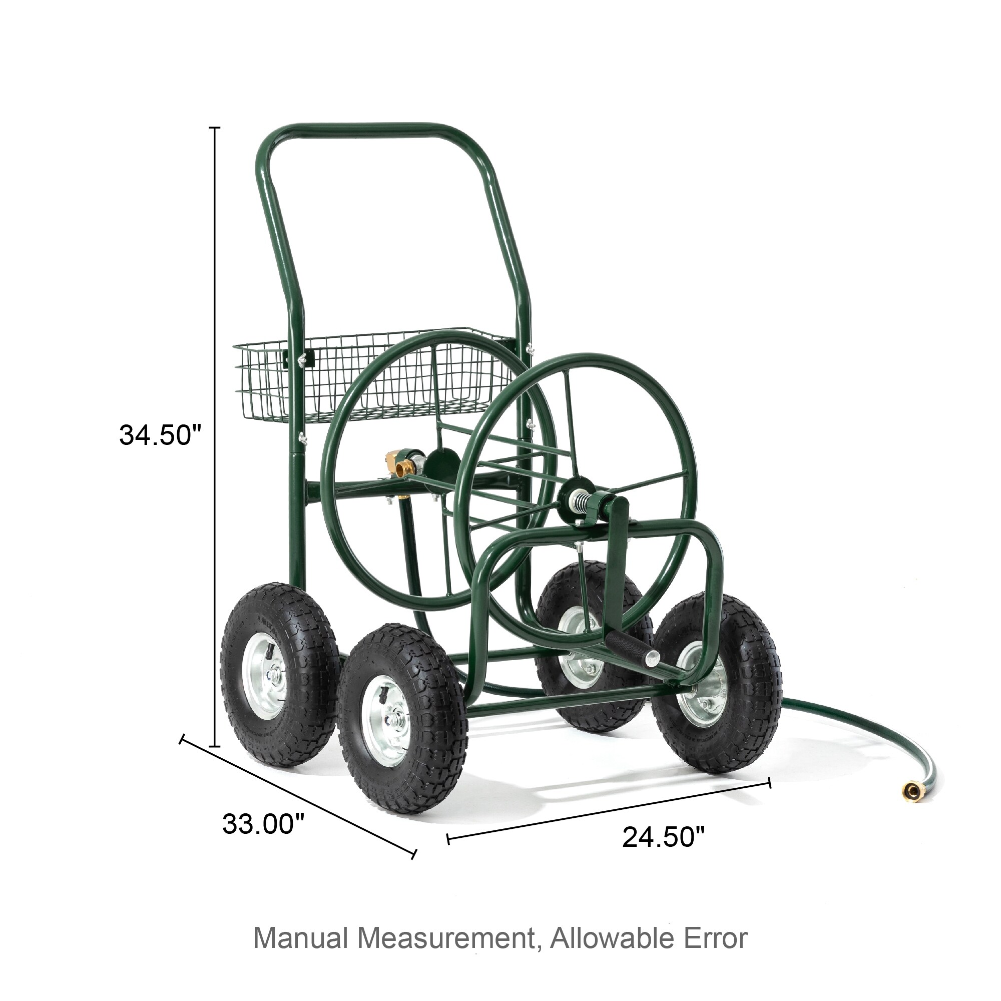 Glitzhome 34.5H Green Cleaning Utility Wagon Garden Hose Reel Cart - On  Sale - Bed Bath & Beyond - 33999858