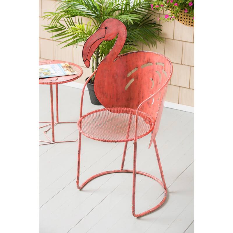 Flamingo Chair and Side Table, Set of 2