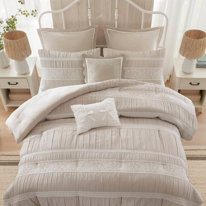 Madison Park Perryn 7 Piece Jacquard Comforter Set