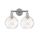 preview thumbnail 16 of 28, Innovations Lighting Athens Water Glass - 2 Light 17" Bath Vanity Light Clear/Polished Chrome