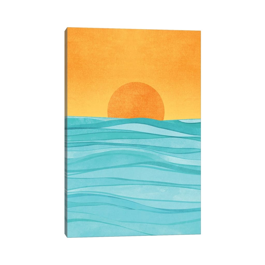 iCanvas "Coastal Sunset" by Modern Tropical Canvas Print