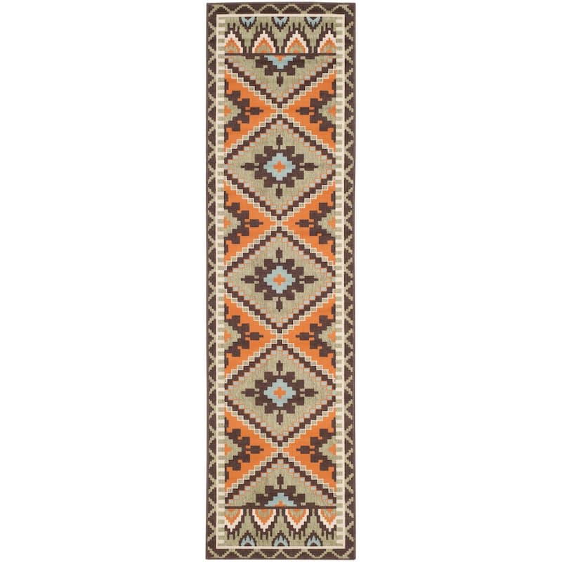 SAFAVIEH Veranda Bukuroshe Indoor/ Outdoor Waterproof Patio Backyard Rug