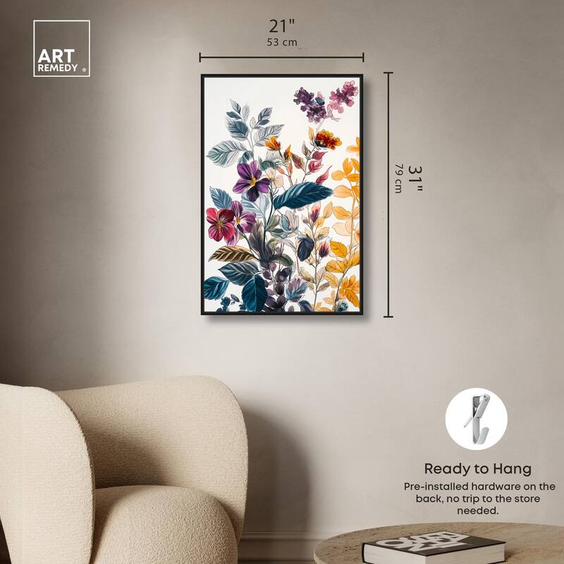Iris Indigo I Canvas by Art Remedy