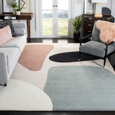 SAFAVIEH Handmade Fifth Avenue Engelberta Mid-Century Modern Wool Rug