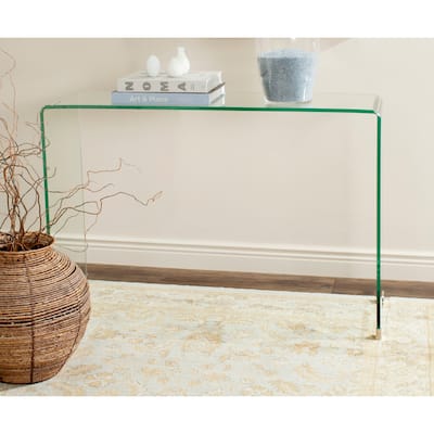 SAFAVIEH Ambler Clear Console Table - 43.3" x 13.8" x 29.5"
