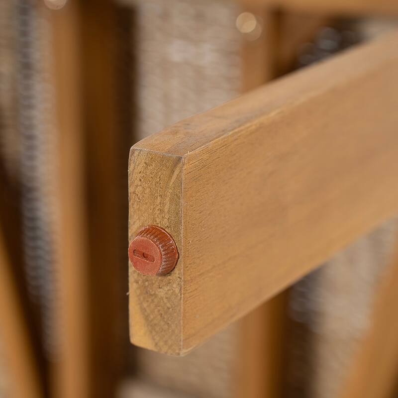 Christopher Knight Home - Outdoor Acacia Wood Dining Chairs with Handwoven Rattan Seat & Back - Set of 2