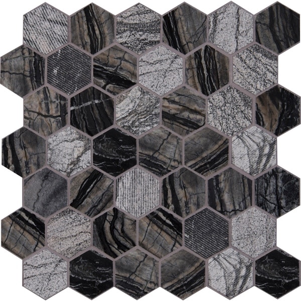 MSI SMOT-2HEX 2" x 2" Hexagon Mosaic Tile - Varied Marble Visual - Sold by Carton (9.8 SF/Carton)