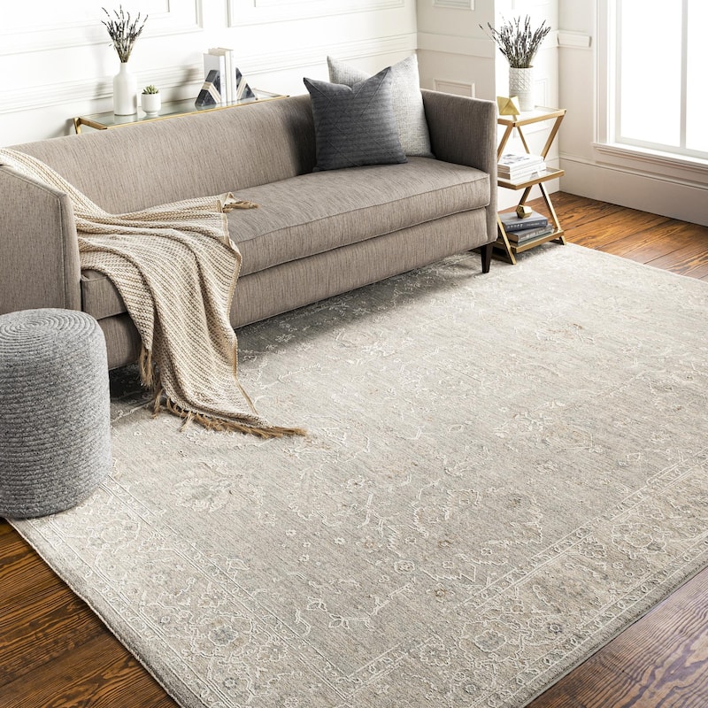 Livabliss Avant Garde Traditional Area Rug - 7' 10" x 10' 2" - Grey/Tan - Rectangle