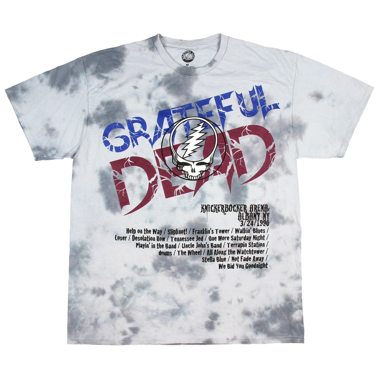 Shop Grateful Dead Shirt Adult Men S Tie Dye 1990 Spring Tour