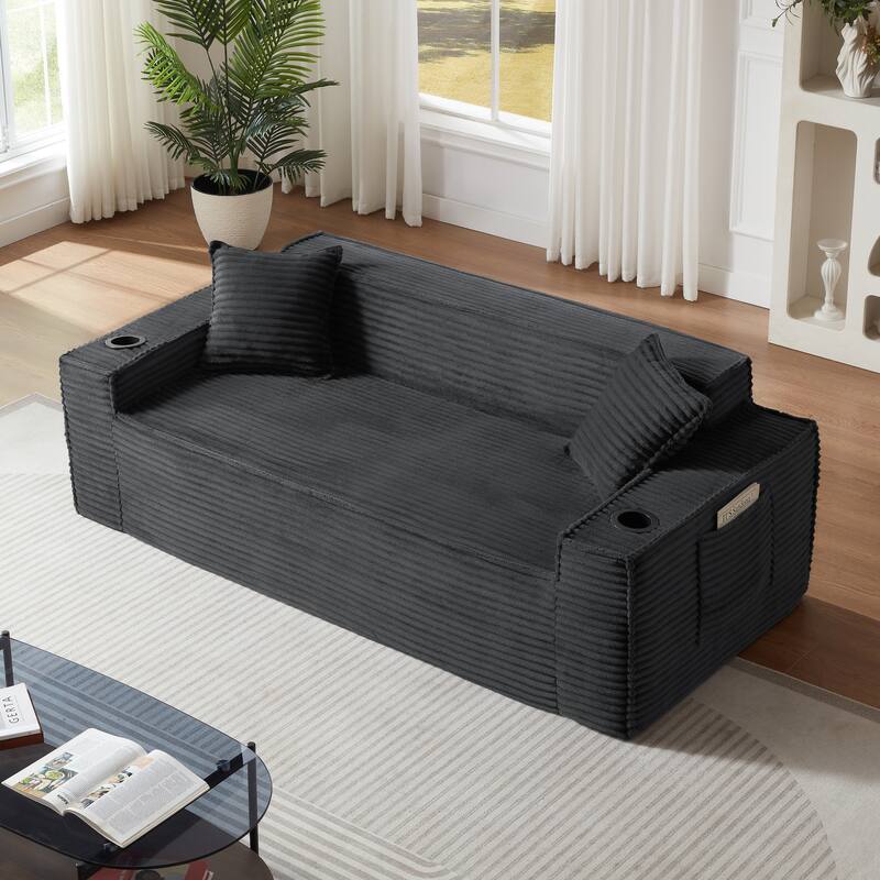 3 Seater Sofa Boneless Couches,No Assembly Needed