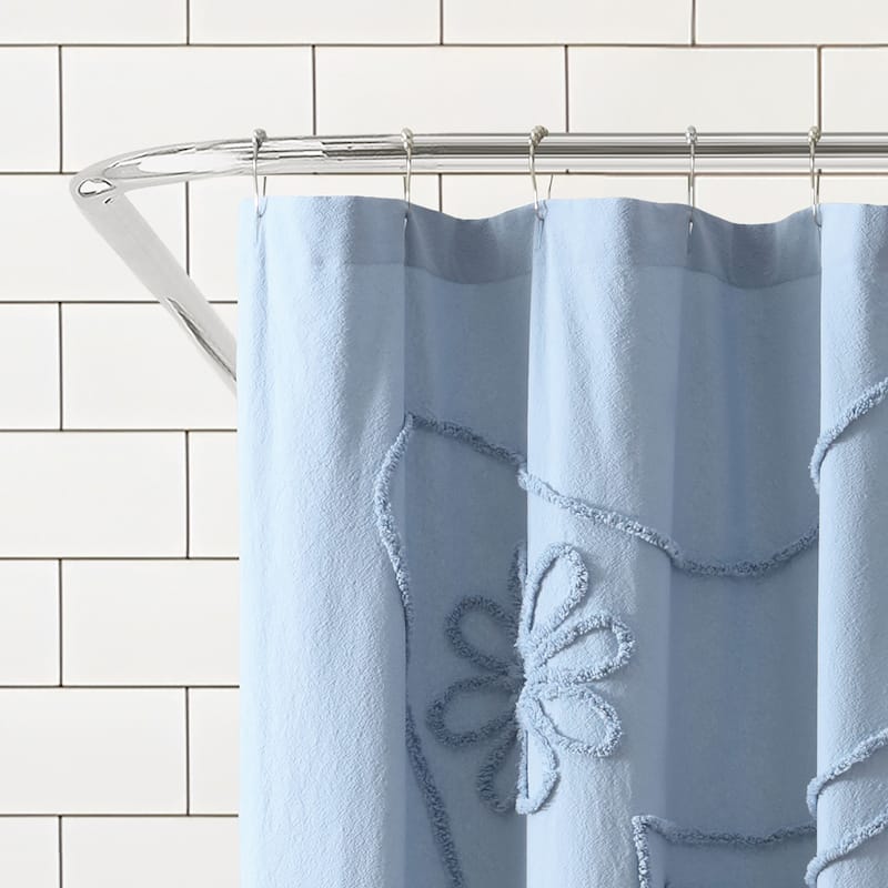 Peri Home Retro Scroll Shower Curtain