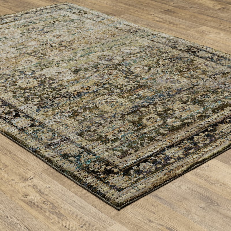 Style Haven Mohawk Faded Classic Border Area Rug