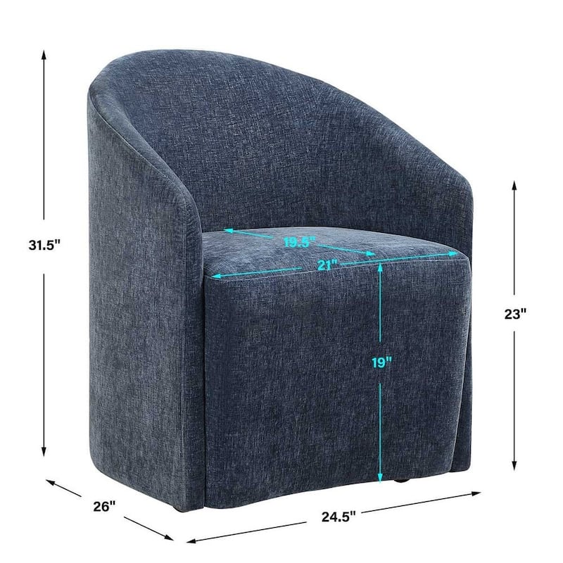 Uttermost Harbor Blue Dining Chair