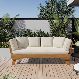 Ottavio Outdoor Daybed with Cushions by Christopher Knight Home