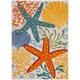 Nourison Aloha Coastal Beach Starfish Indoor/Outdoor Area Rug