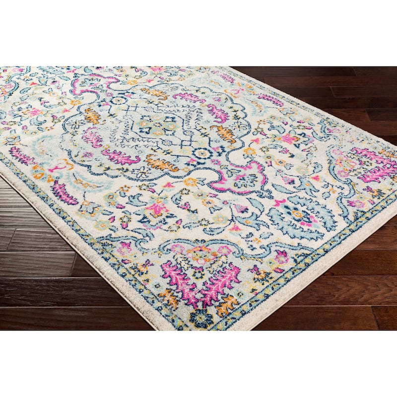 Livabliss Aziza Vintage Bohemian Medallion Area Rug