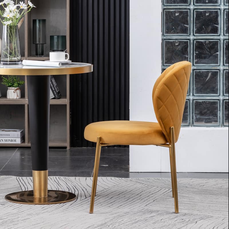Contemporary Velvet Upholstery Dining Chair for Dining Room