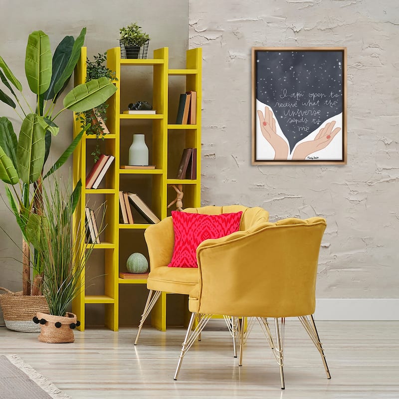Stupell Receive What Universe Sends Framed Floater Canvas Wall Art Design By Mandy Ford Art + Illustration