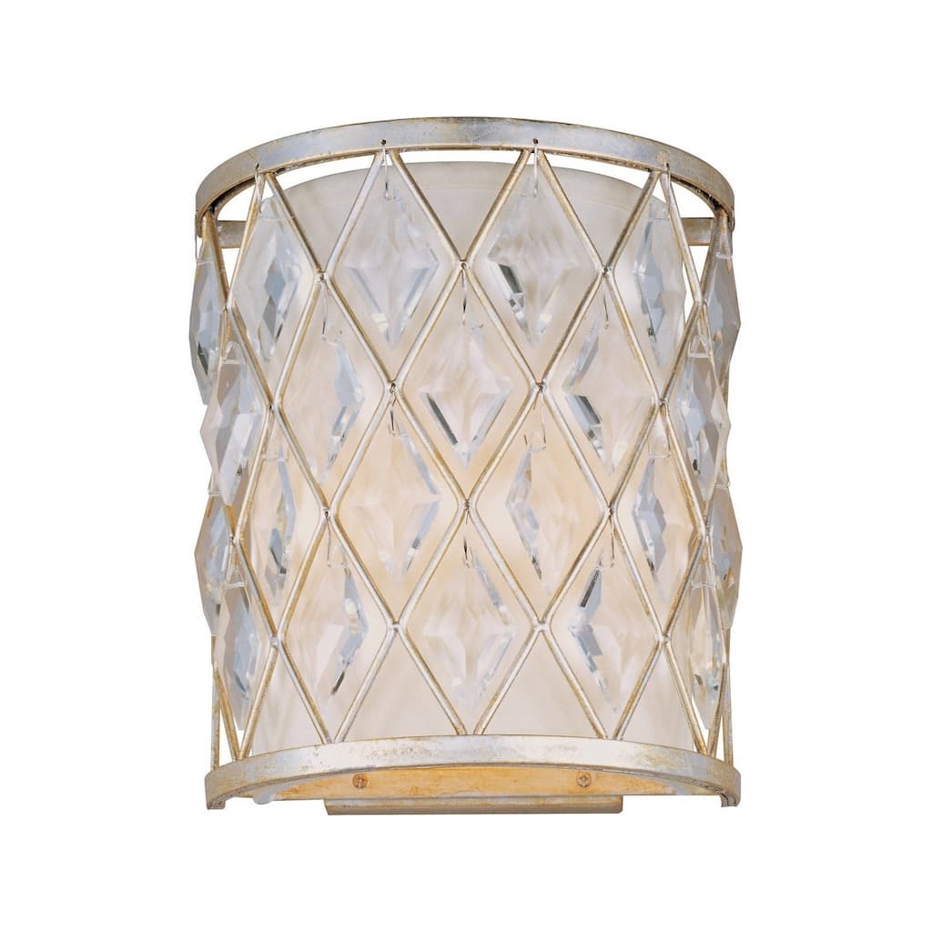 Maxim Diamond Silver 2-light_ Wall Sconce